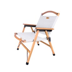 KEEP 野營木帆布柯米特椅 + 獨家小袋套組, 白色的, 1套