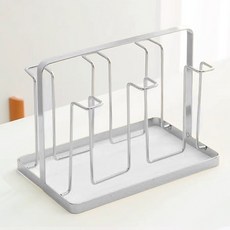 바른리빙 무드 컵걸이 꽂이 홀더, 실버, 1개