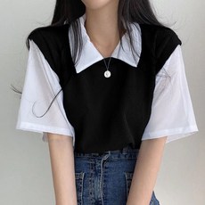 PEONIST 女款翻領短袖T恤