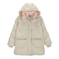 Apple Pink 女童款甜美中長款羽絨外套 R0P803