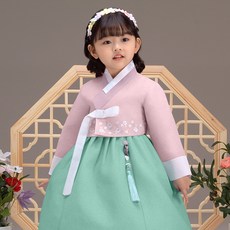 葉韓服少女美麗春季韓服套裝 836