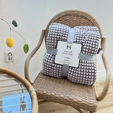 華夫格柔軟毛毯