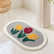 JCP 毛絨絨可愛浴室地墊 80 x 50 cm, 三重, 1個