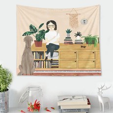 北歐插畫壁掛薄布織品海報 113 GT3019 13 + 夾子, 無框