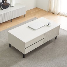 파로마 하일 템바보드 수납형 소파 테이블 방문설치, 샌드 베이지