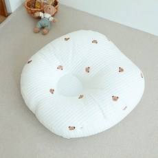 아솜느 유아용 듀라론 냉감 역류방지 쿠션, 곰돌이