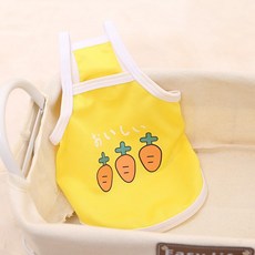픽앤펫 강아지 큐티푸드 팝 썸머 메쉬웨어, 옐로우, 1개