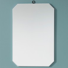 Frang 白色木紋八角壁掛鏡 310 x 510 mm, 白木