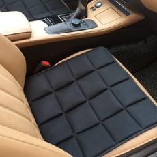 車用格紋方塊坐墊, 1個, 黑色