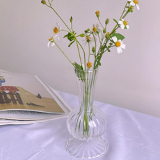 꽃꽃이 유리 인테리어 화병, 투명