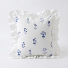 Alleophom 法式復古荷葉邊刺繡沙發抱枕套 L261-0398