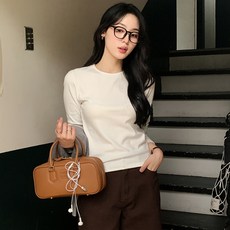 NEEDSOME 女款Milks羅紋圓領T恤 3