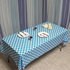 Market Pio廚房一次性派對桌布 網格 款式4, 5件, 1個