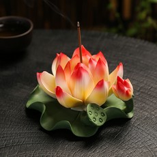 연꽃 인센스 홀더, 레드