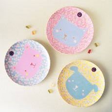 rice 動物餐盤 20cm 3入, Kitten款+Mommy Bear款+Puppy款, 1組