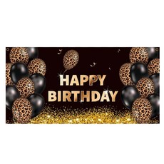 Selene金色珍珠派對裝飾生日橫幅, A09