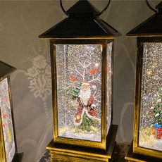 JINSIM DESIGN LED方燈八音盒, 古色古香的聖誕老人