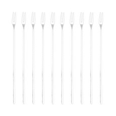 HAEMO Willive 韓國製 304不鏽鋼 Largo 餐具長茶叉, 10個, 單品