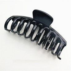 soosda 圓形大號髮鯊魚夾 162 半透明粉彩色 13公分