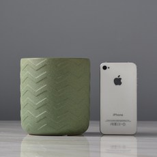 波浪圖案花瓶, 單一顏色