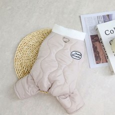 Coco studio 寵物COCO LULU鋪棉連身衣, 米色