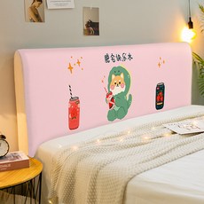 마켓A 체크 동물 침대헤드커버, CTZ2305