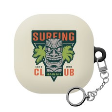 몬드몬드 썸머 패치 갤럭시 버즈 프로 / 버즈 라이브 하드 케이스 + 키링, 023, 1개