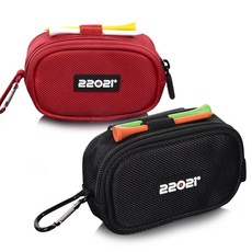 2202i 高爾夫球袋套組 現場用品 腰帶式, 混色（小袋）、顏色隨機（高爾夫球座、登山扣）