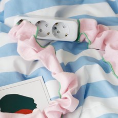 Soso 布藝插座電線遮蓋套, 粉紅色 + 綠色