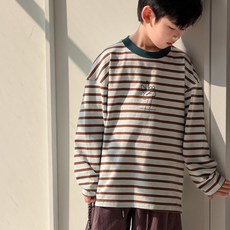 하라로이 피스 자수 포인트 단가라 오버핏 티셔츠