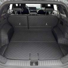 비비키 프리미엄 풀커버 트렁크매트, 더뉴 스포티지 NQ5 2024년형~ 하이브리드 (스피커 무), 블랙