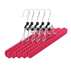 馬卡龍原木防滑裙架, 5個, 亮粉色