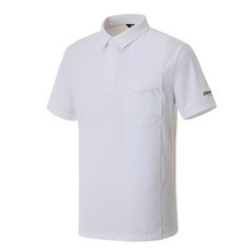 클리브랜드 남성용 골프 우븐포켓 배색 냉감 골지 반팔 티셔츠 CGKMTS1026