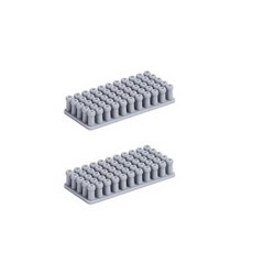 Oche-earth 方形壓紋電線固定架 寬版 冷灰色, 2個