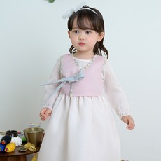 Iseolhanbok 10000 微風生活韓服連身裙 + 背心套裝