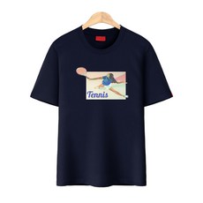 다꾸앙 여름 테니스걸 통기성 라운드넥 반팔 티셔츠 D03DKA_DU2678