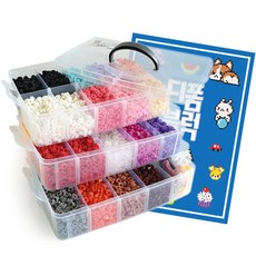 클레이피아 Deform 8mm 拼豆 10000顆 含圖案冊套組, 混和顏色, 1組