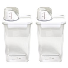 Ju and Ji 多功能手柄式洗滌劑分裝瓶 2300ml, 2個, 透明