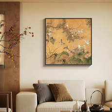 夢想滿滿 純淨圖畫紙 花鳥畫框 白蝴蝶 B款 1, 1個