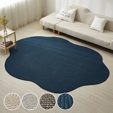 블레딕홈 라탄 사계절 사이잘룩 워셔블 비정형 러그