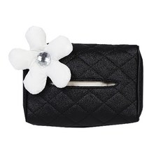 車用立體花朵面紙套, 絎縫白花