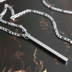 noid-b 男士醫療鋼簡約基本長條項鍊