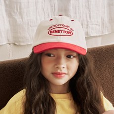 베네통키즈 투톤 코튼 볼캡