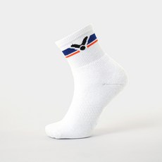 빅터 배드민턴 스포츠 장목양말 VT25CSC204U, White, 1개