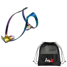 LUNJE Naya Style 自行車水壺架 + 專屬小袋套組 CYYP-135-2PU, 1套, 藍色（搖籃）