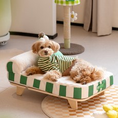 레드퍼피 반려동물 메이즈 침대 쿠션, 딥그린, 1개