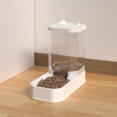 PASTEL PET 寵物豎耳半自動餵食器, 1個, 混合色