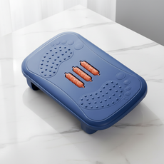 마켓피아 각도조절 마사지 안마 발판 발받침대 고정형, 블루 + 오렌지