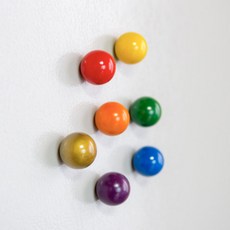 Seoun Art 彩虹水滴冰箱磁鐵7件組, 混合色