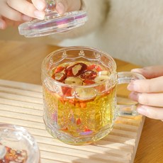 American Road馬克杯經典有蓋把手玻璃杯極光 HR2083, 1個, 235ml